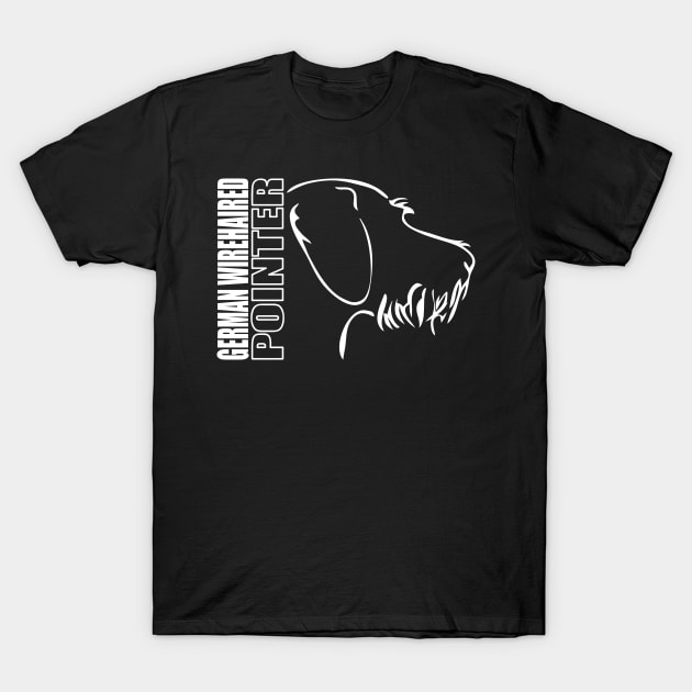 German Wirehaired Pointer profile dog lover T-Shirt by wilsigns